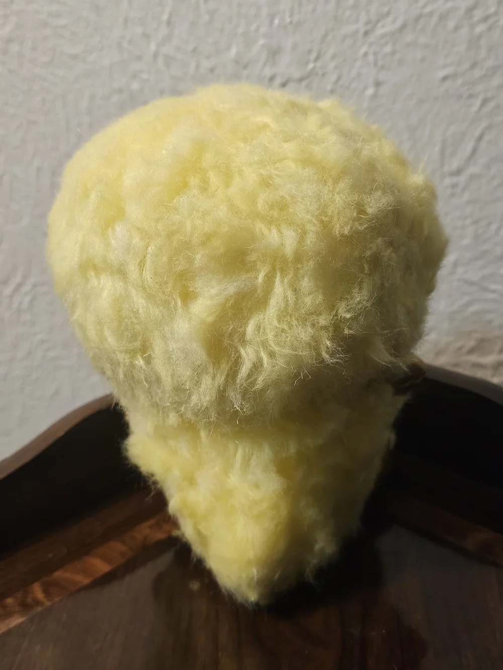 Lush Yellow Fluffy Chick Plush with Metallic Gold Beak & Feet